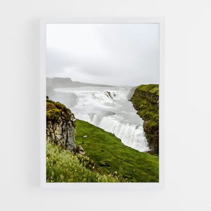 ap-gullfoss waterfall-7 cadre Blanc