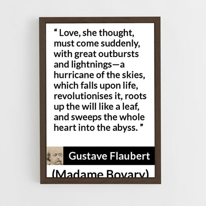 ap-gustave flaubert-2 cadre Bois foncé