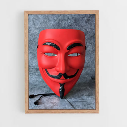 ap-guy fawkes mask-3 cadre Bois clair