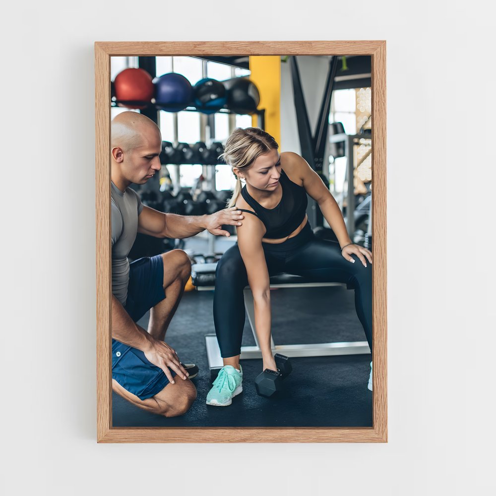 ap-gym trainer-11 cadre Bois clair