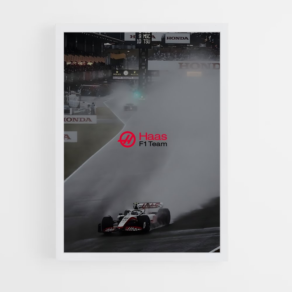 ap-haas f1 team-6 cadre Blanc