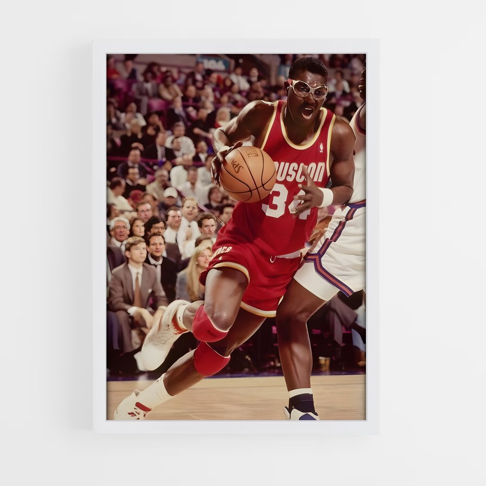 ap-hakeem olajuwon-8 cadre Blanc