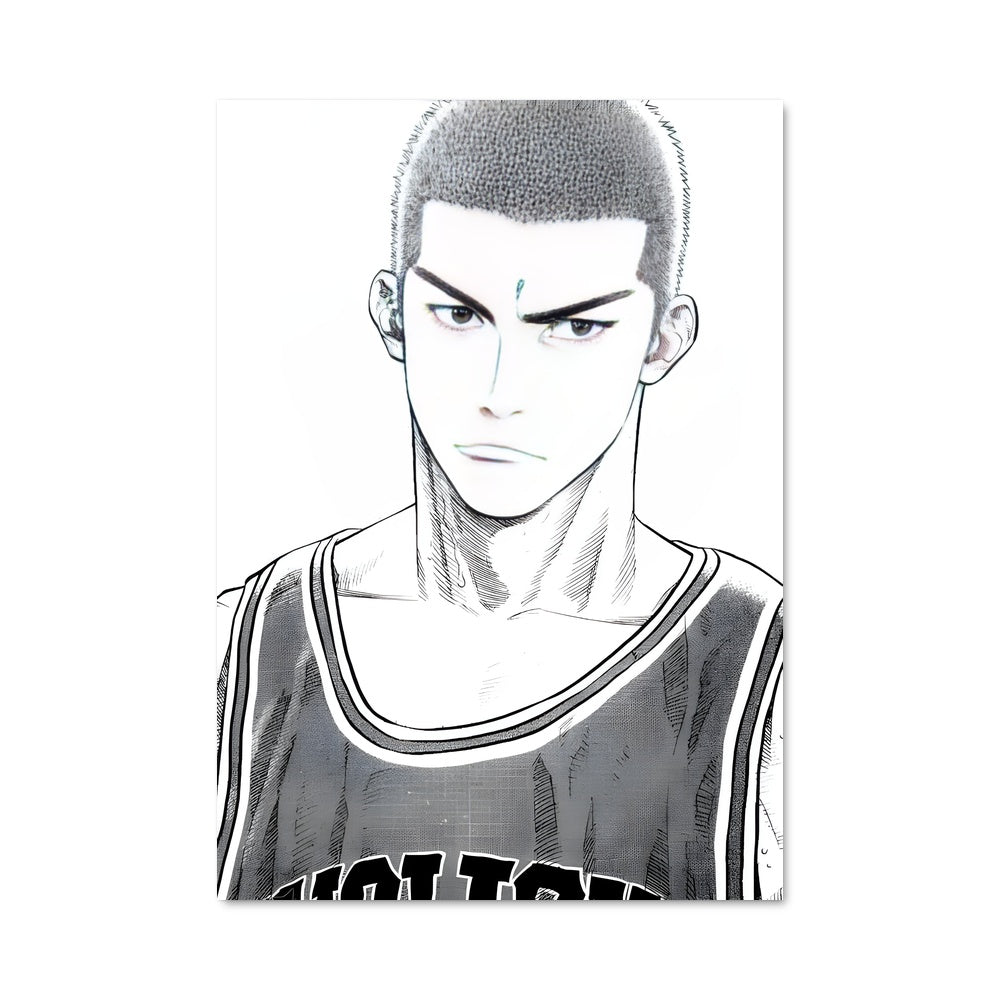 Poster Slam Dunk à l'Encre Noire