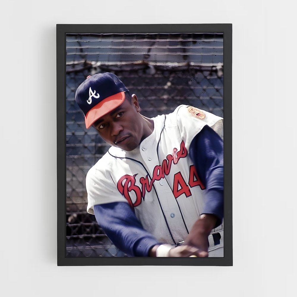 ap-hank aaron-5 cadre Noir