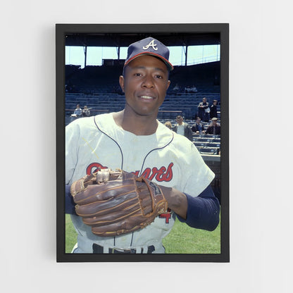 ap-hank aaron-6 cadre Noir