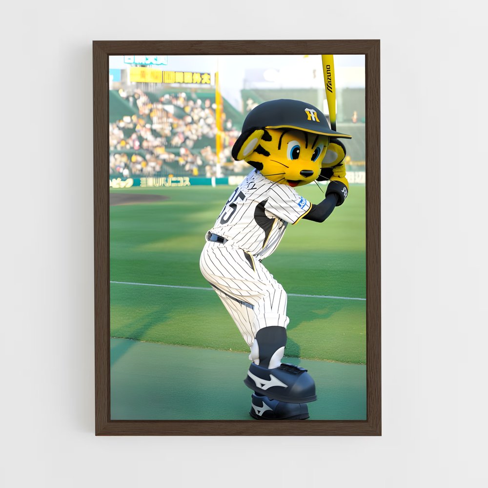 ap-hanshin tigers-2 cadre Bois foncé