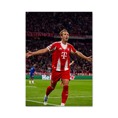 Poster Celebration en Rouge et Blanc