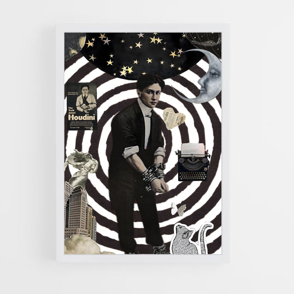 ap-harry houdini-4 cadre Blanc