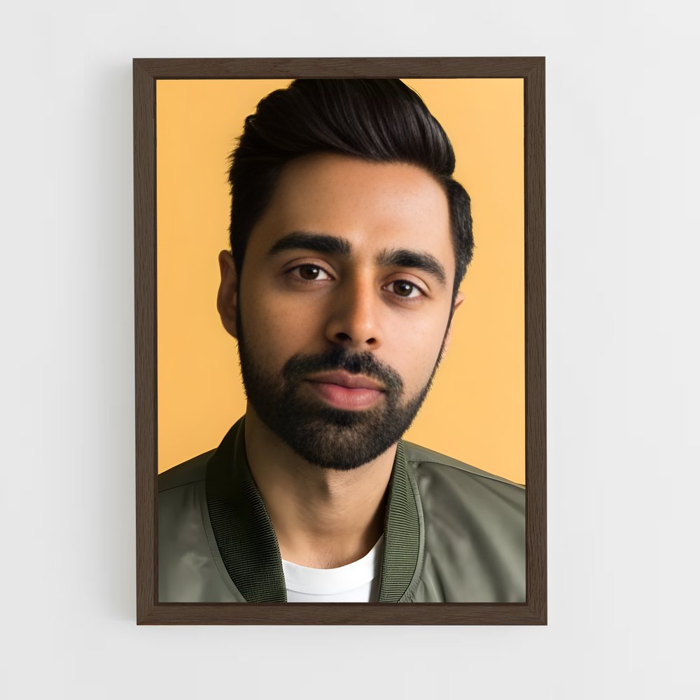 ap-hasan minhaj-2 cadre Bois foncé