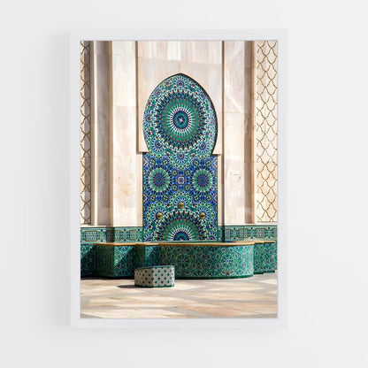 ap-hassan ii mosque casablanca-1 cadre Blanc