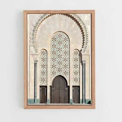 ap-hassan ii mosque casablanca-10 cadre Bois clair