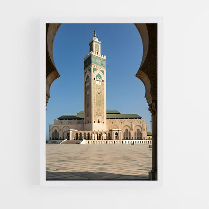 ap-hassan ii mosque casablanca-2 cadre Blanc