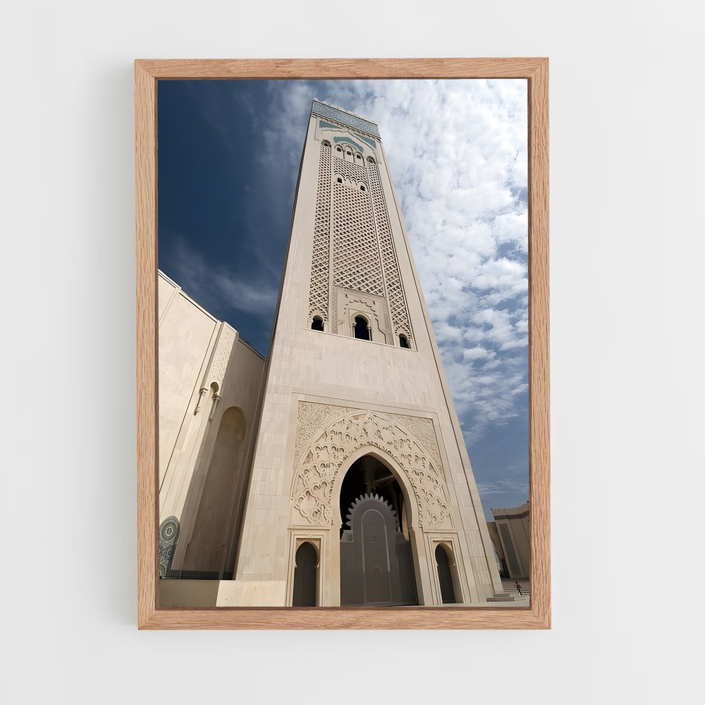 ap-hassan ii mosque casablanca-4 cadre Bois clair