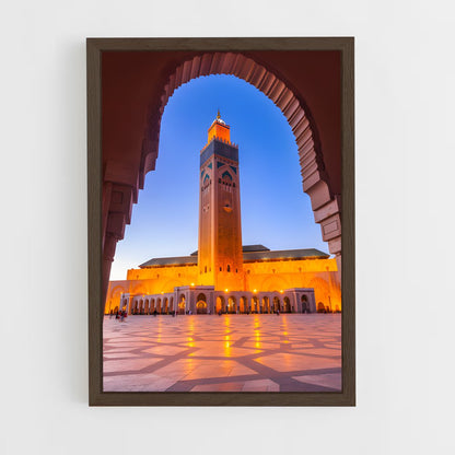 ap-hassan ii mosque casablanca-9 cadre Bois foncé