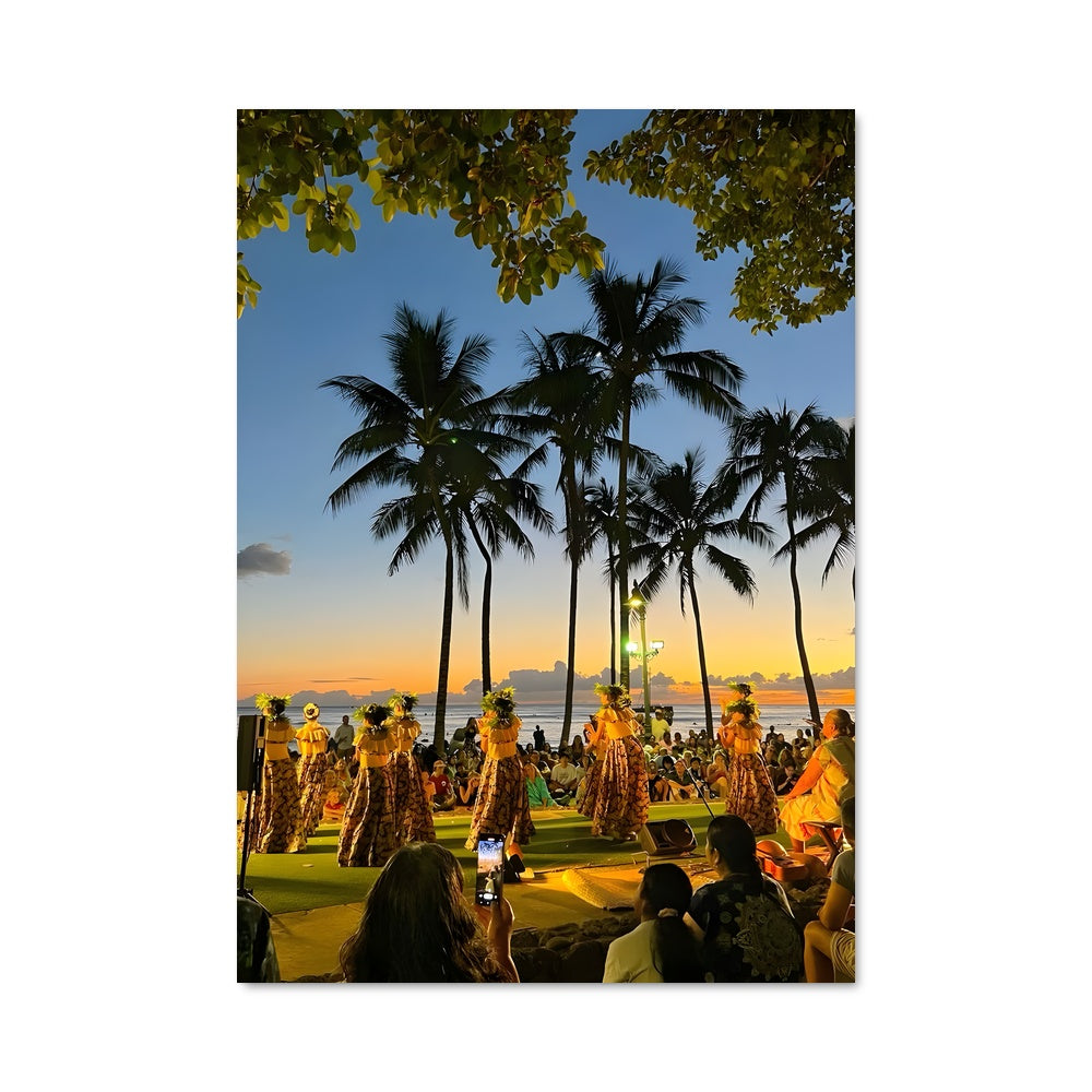 Poster Coucher de Soleil à Hawaii