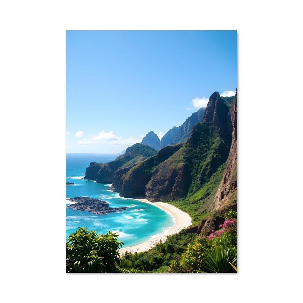 Poster Paradis des Seychelles