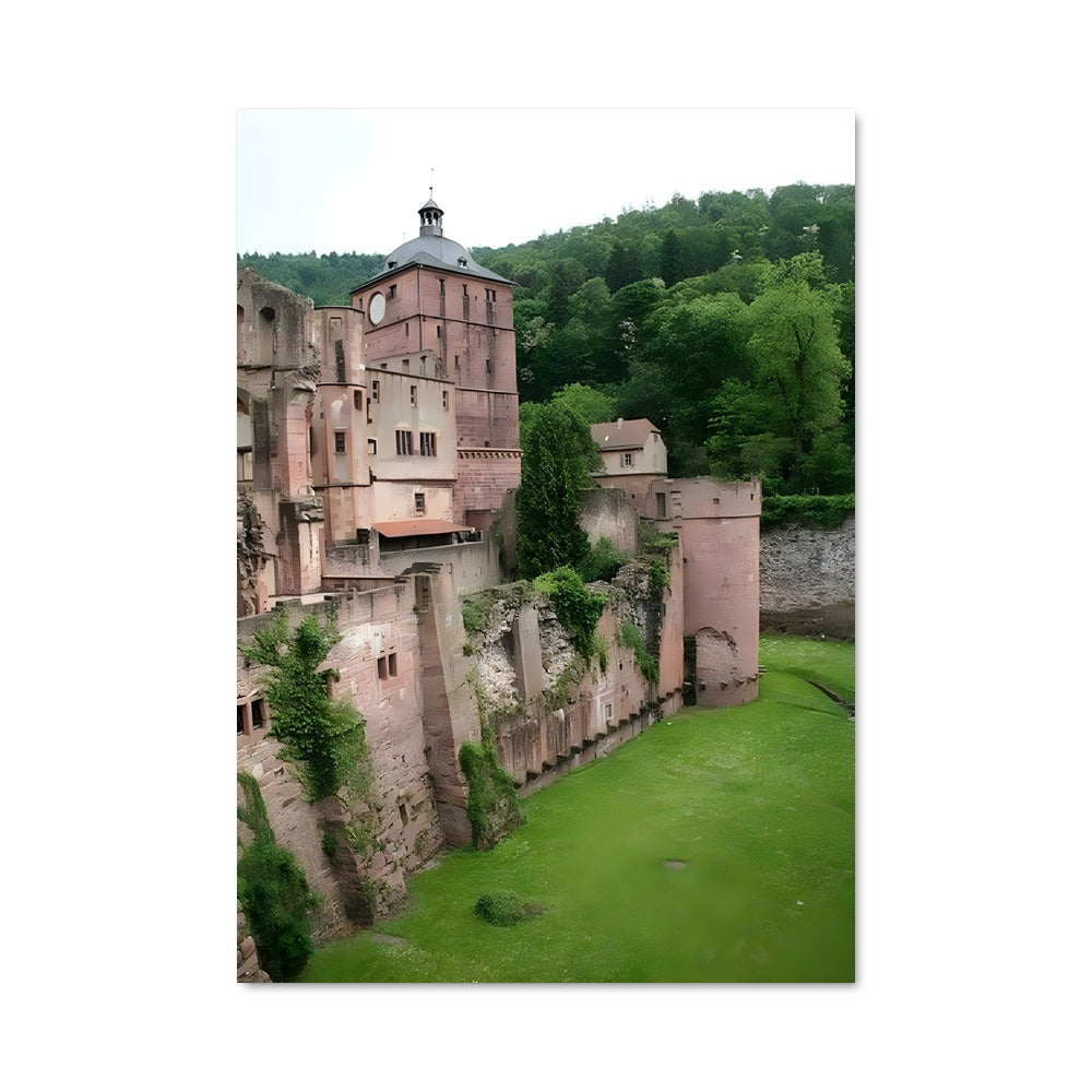 Poster Les Ruines d'Heidelberg