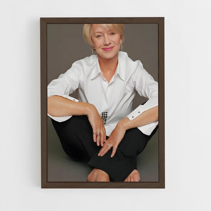 ap-helen mirren-10 cadre Bois foncé