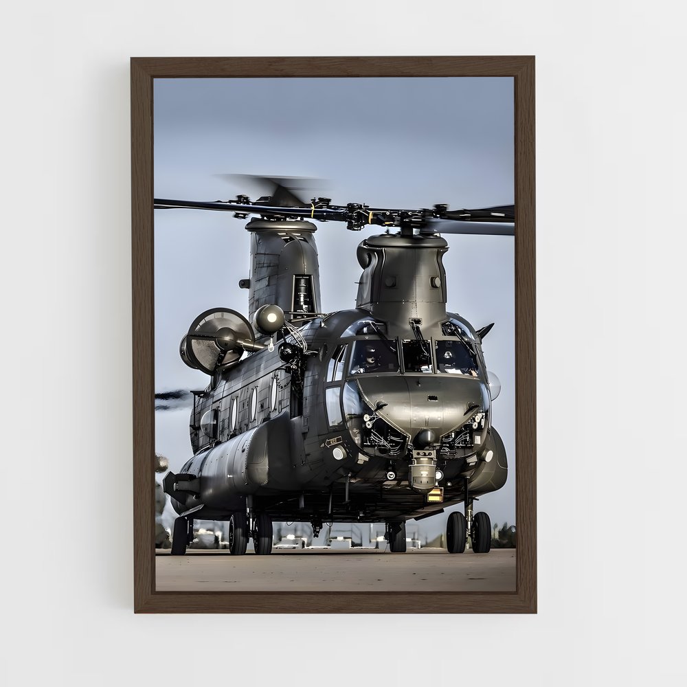 ap-helicopters-3 cadre Bois foncé
