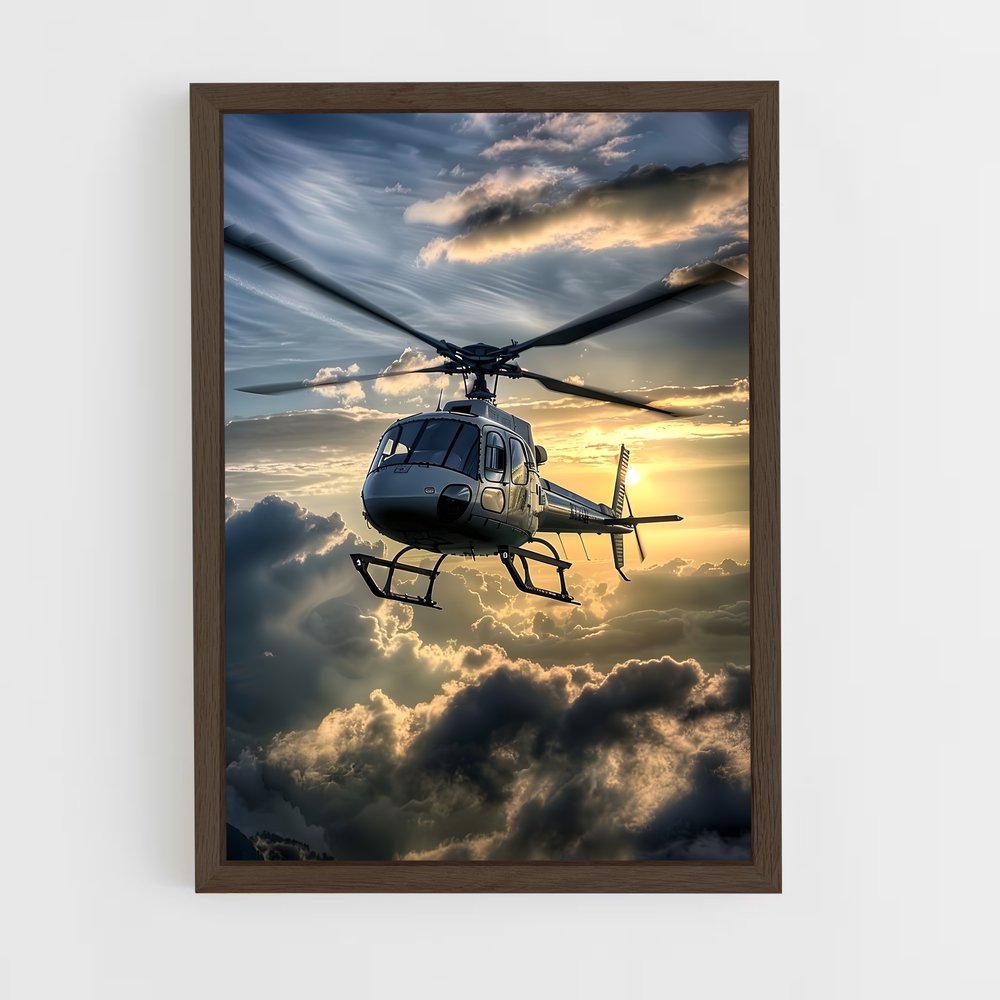 ap-helicopters-8 cadre Bois foncé