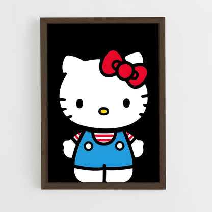 ap-hello kitty-8 cadre Bois foncé