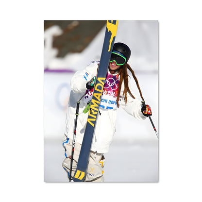 Poster Ski Lady