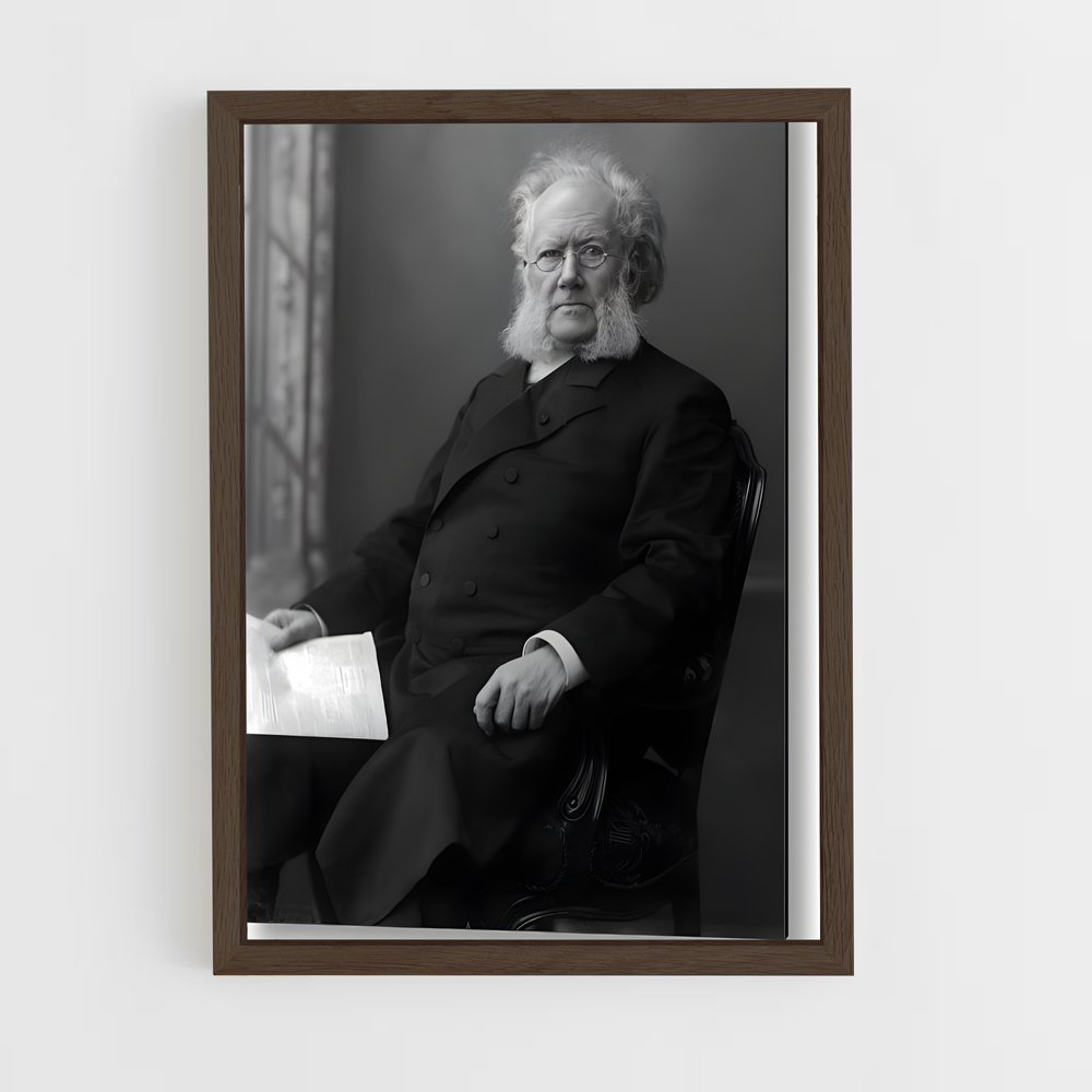 ap-henrik ibsen-2 cadre Bois foncé