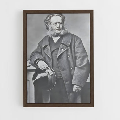 ap-henrik ibsen-6 cadre Bois foncé