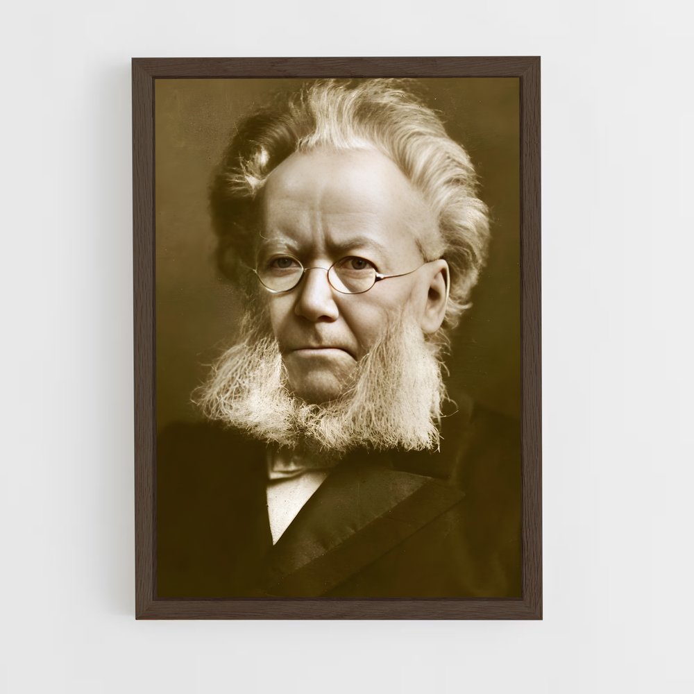 ap-henrik ibsen-7 cadre Bois foncé