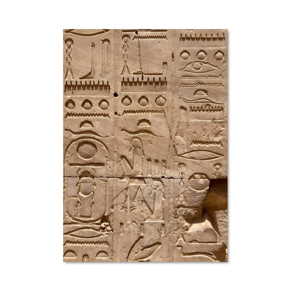 Poster Le Temple des Hiéroglyphes