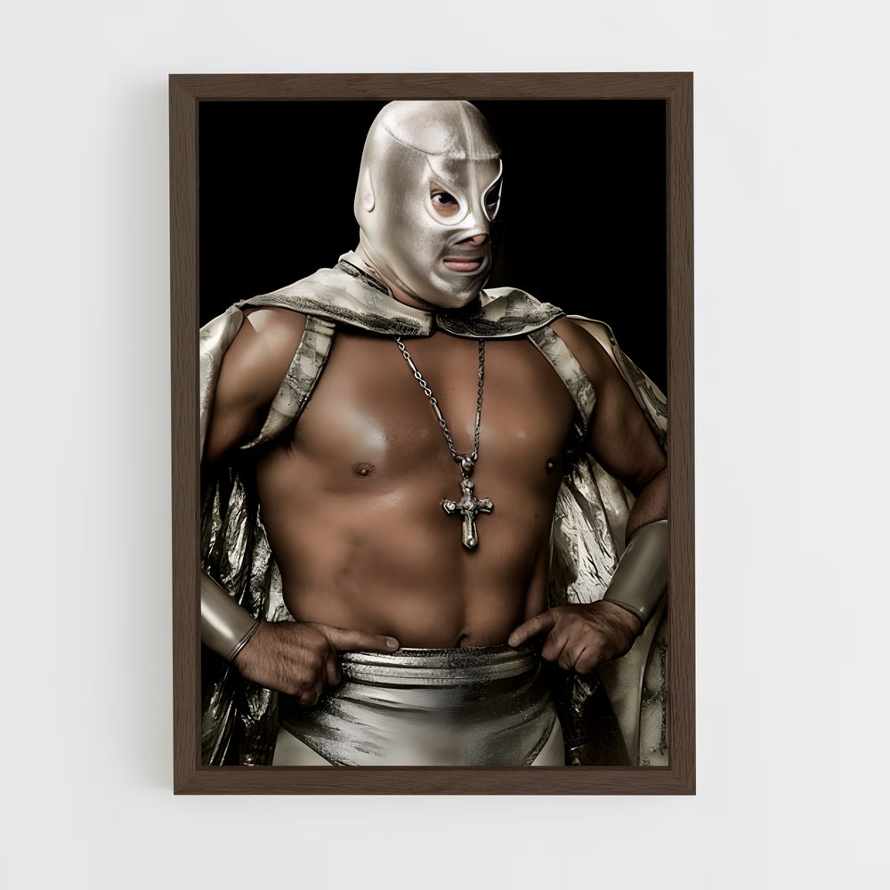 ap-hijo del santo-1 cadre Bois foncé