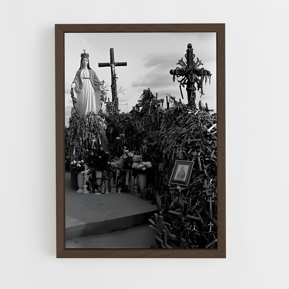 ap-hill of crosses-4 cadre Bois foncé