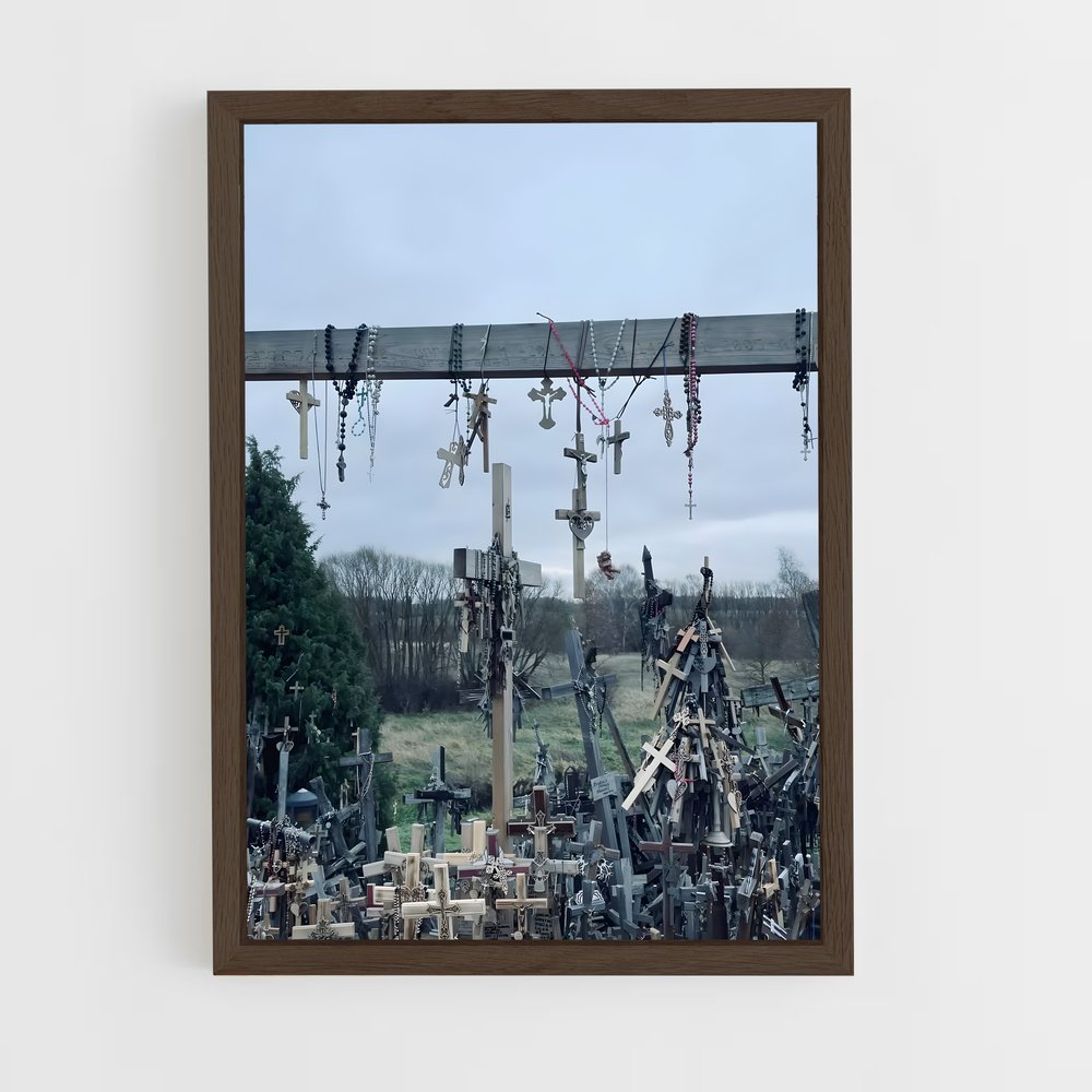 ap-hill of crosses-6 cadre Bois foncé