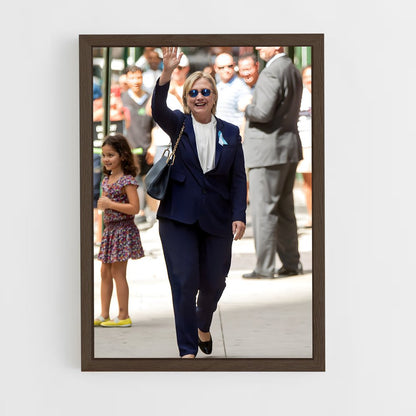 ap-hillary clinton-6 cadre Bois foncé