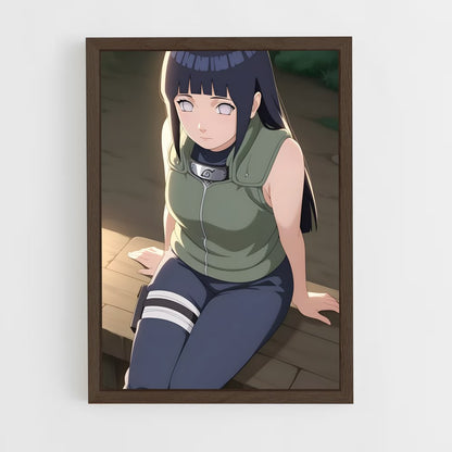 ap-hinata hyuga-8 cadre Bois foncé