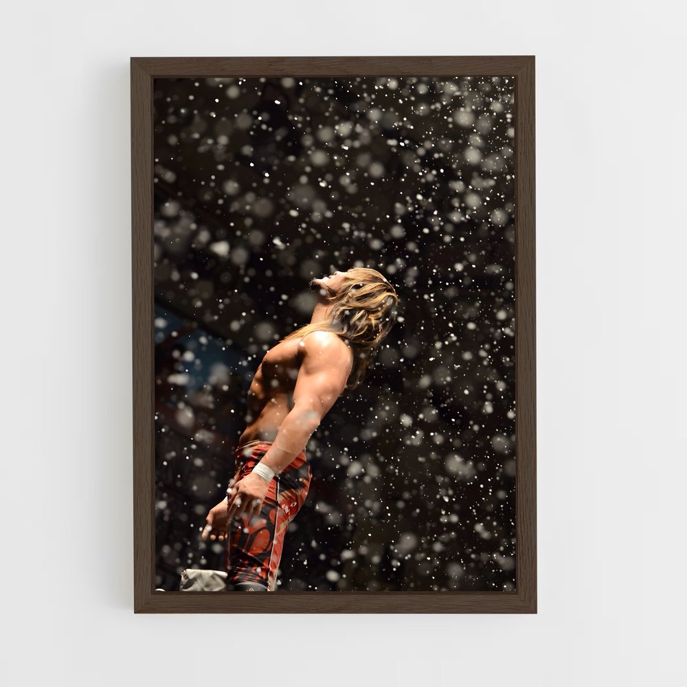 ap-hiroshi tanahashi-5 cadre Bois foncé