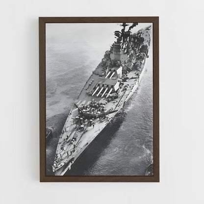 ap-hms prince of wales-2 cadre Bois foncé