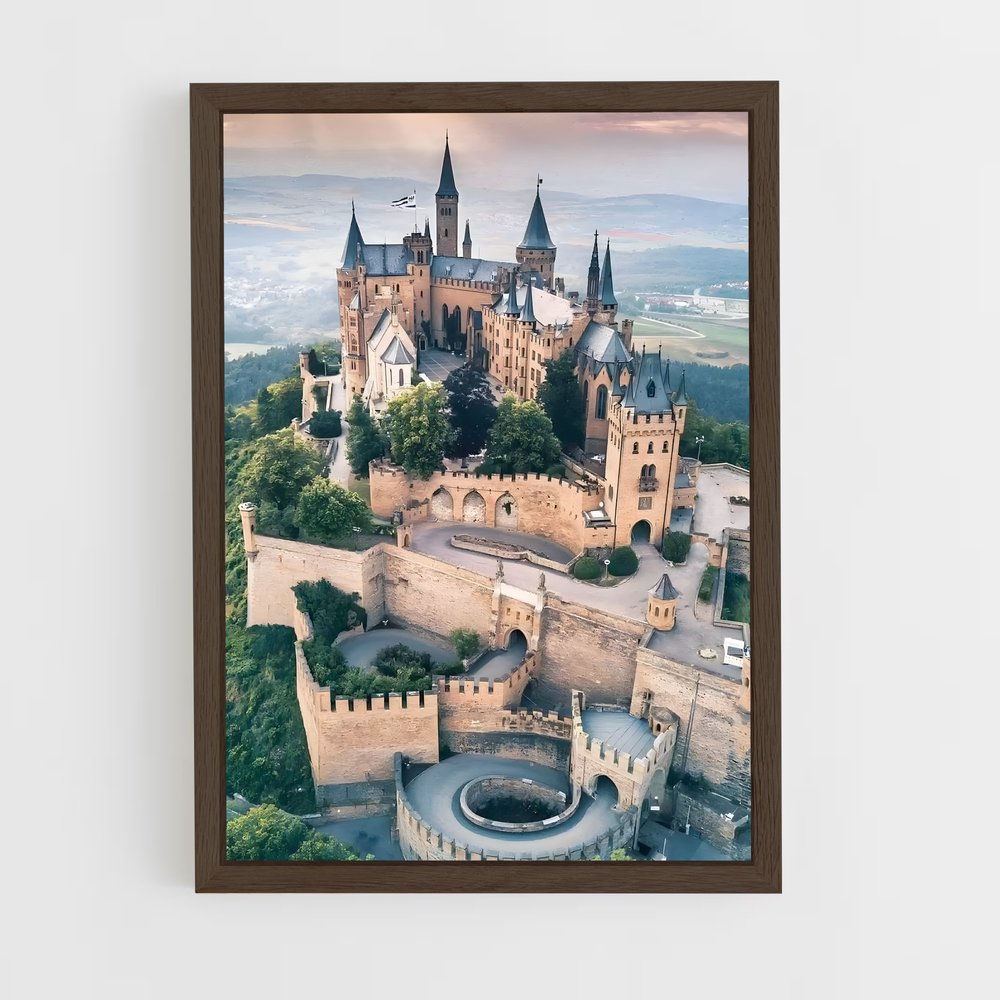 ap-hohenzollern castle-1 cadre Bois foncé