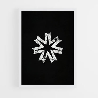 ap-hokkaido flag-1 cadre Blanc
