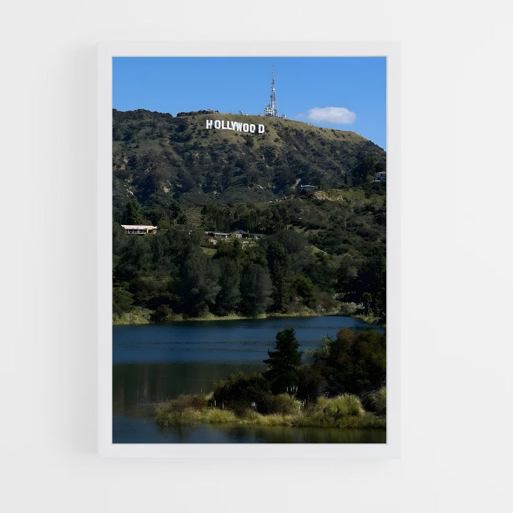 ap-hollywood sign-3 cadre Blanc