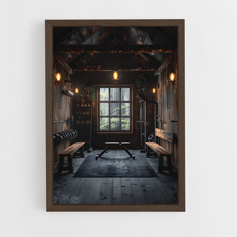 ap-home gym-11 cadre Bois foncé