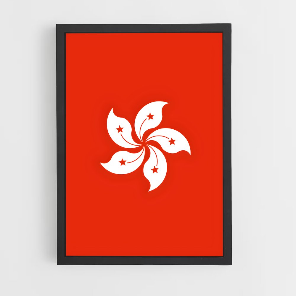 ap-hong kong flag-2 cadre Noir