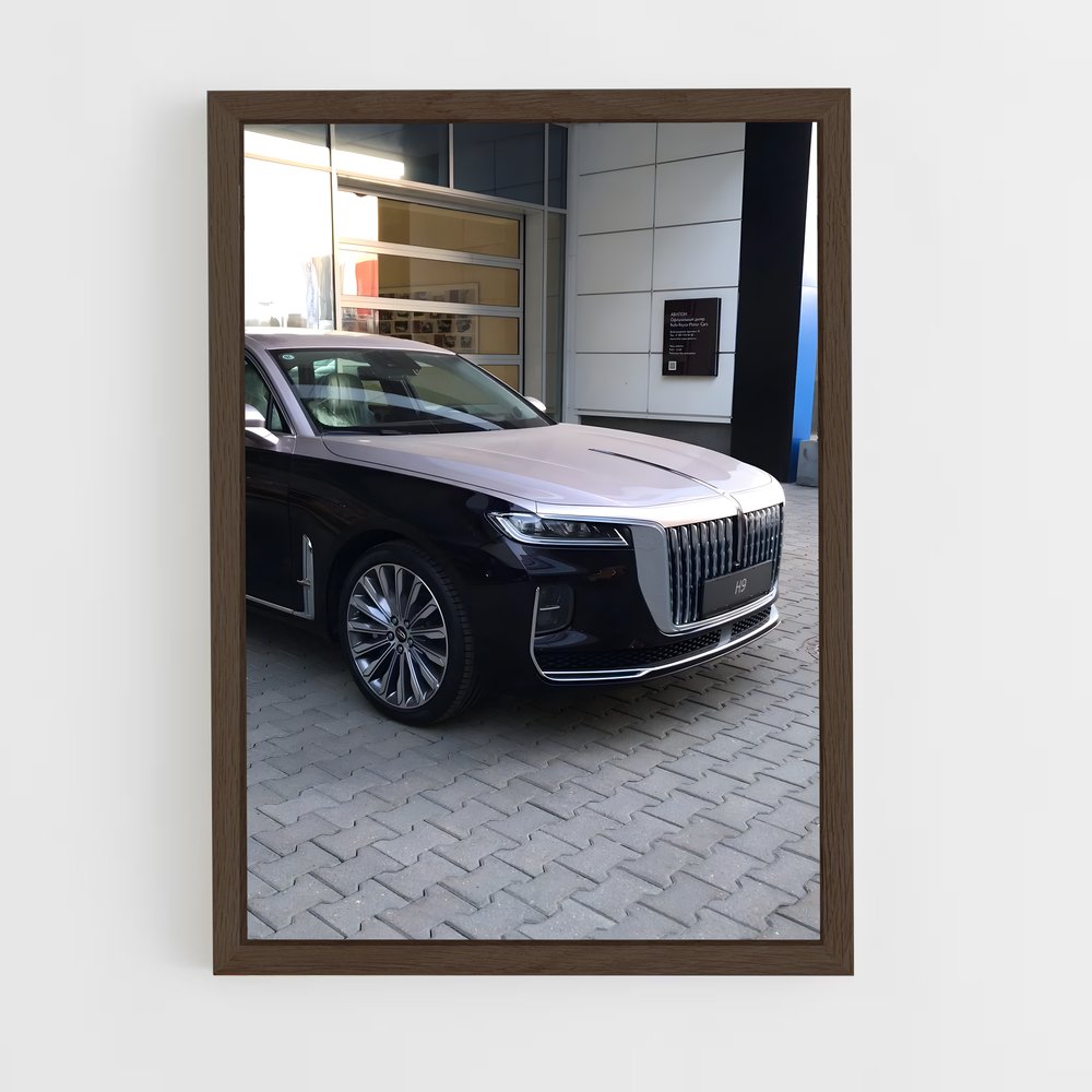 ap-hongqi-3 cadre Bois foncé