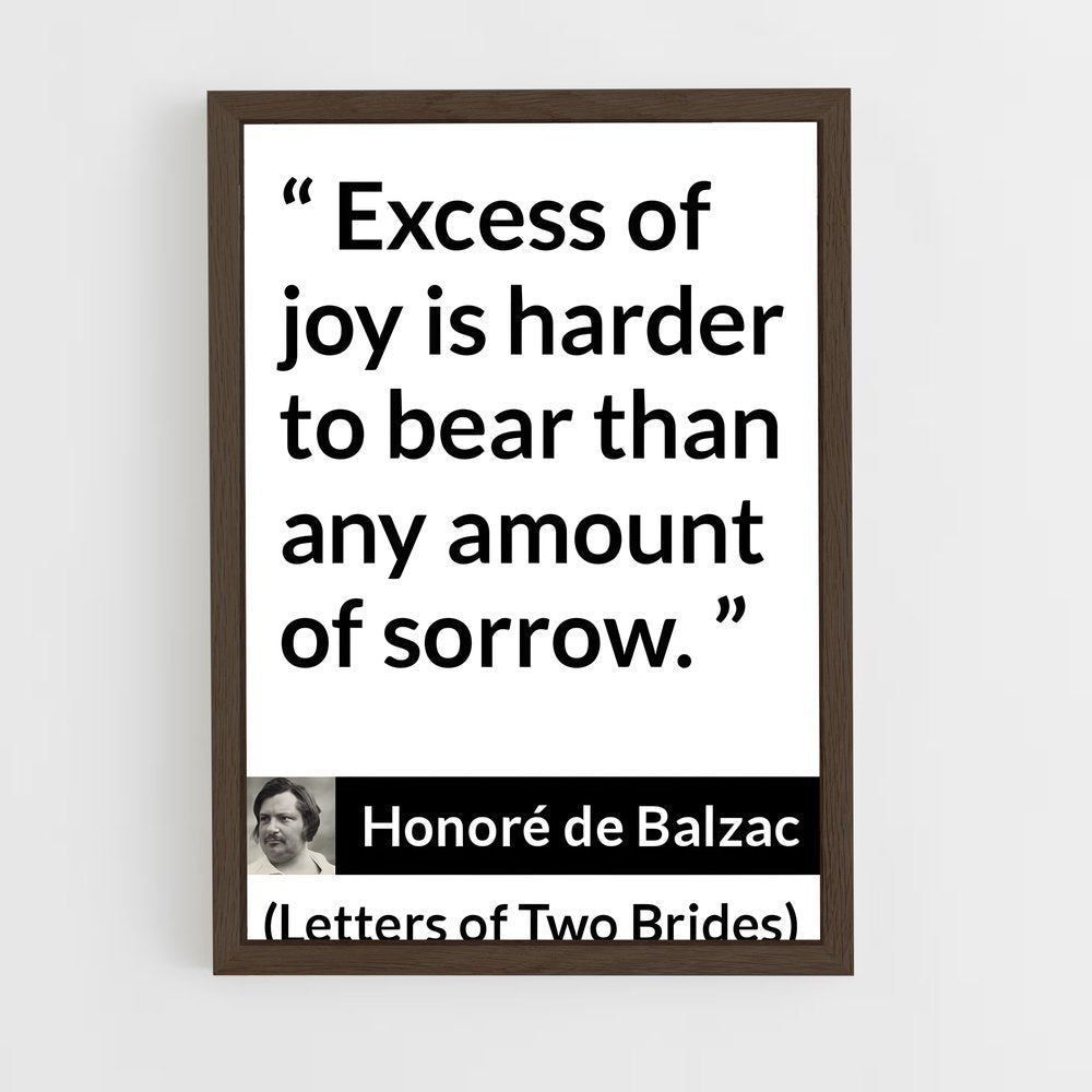 ap-honore de balzac-3 cadre Bois foncé