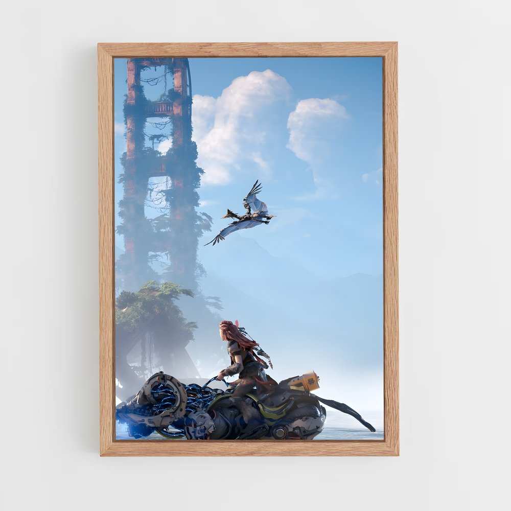 ap-horizon zero dawn-10 cadre Bois clair