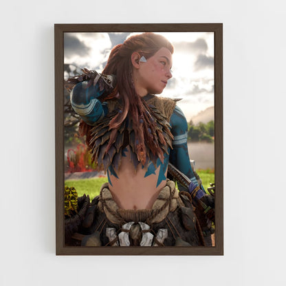 ap-horizon zero dawn-2 cadre Bois foncé