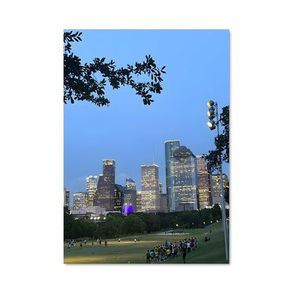 Poster Houston au Crépuscule