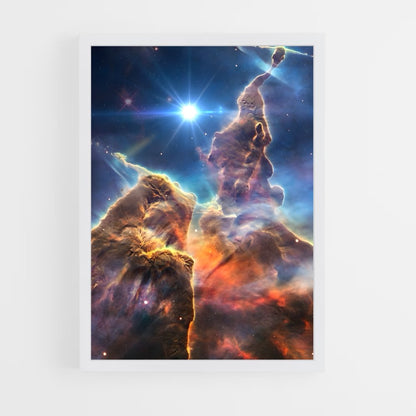 ap-hubble telescope-10 cadre Blanc