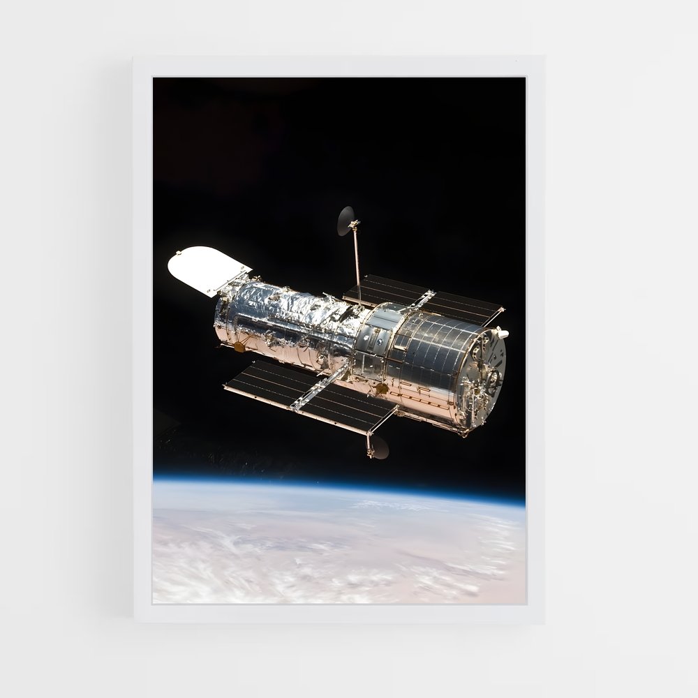 ap-hubble telescope-12 cadre Blanc