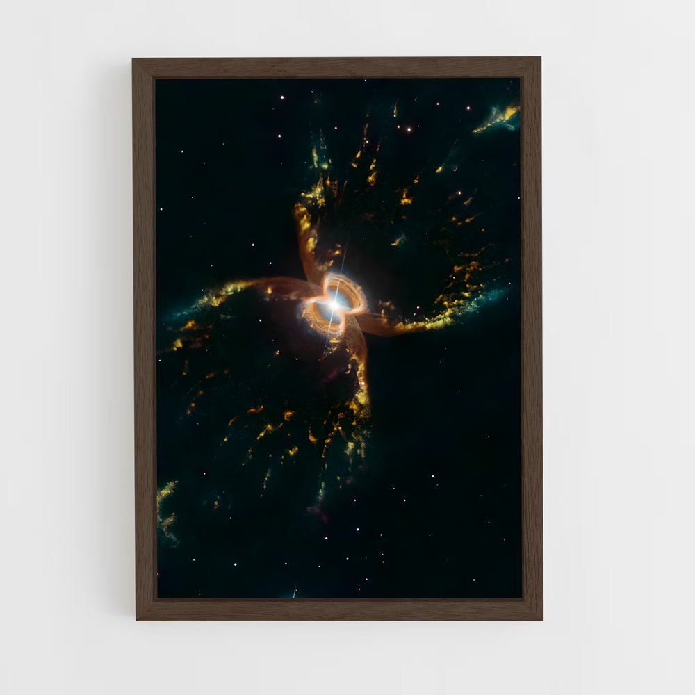 ap-hubble telescope-8 cadre Bois foncé